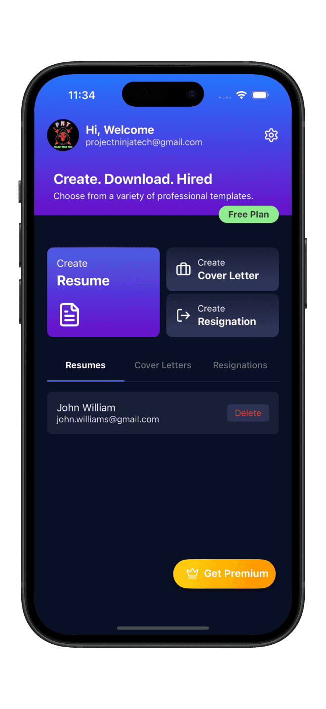 ResuMint screenshot 1