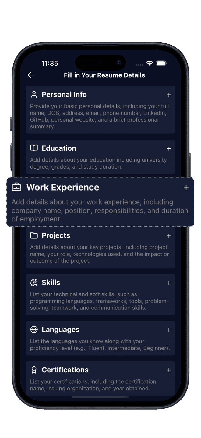 ResuMint screenshot 2